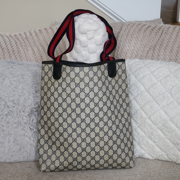 Gucci Supreme Tote Bag Sherry Line..Authentic..!!! - Picture 3 of 13